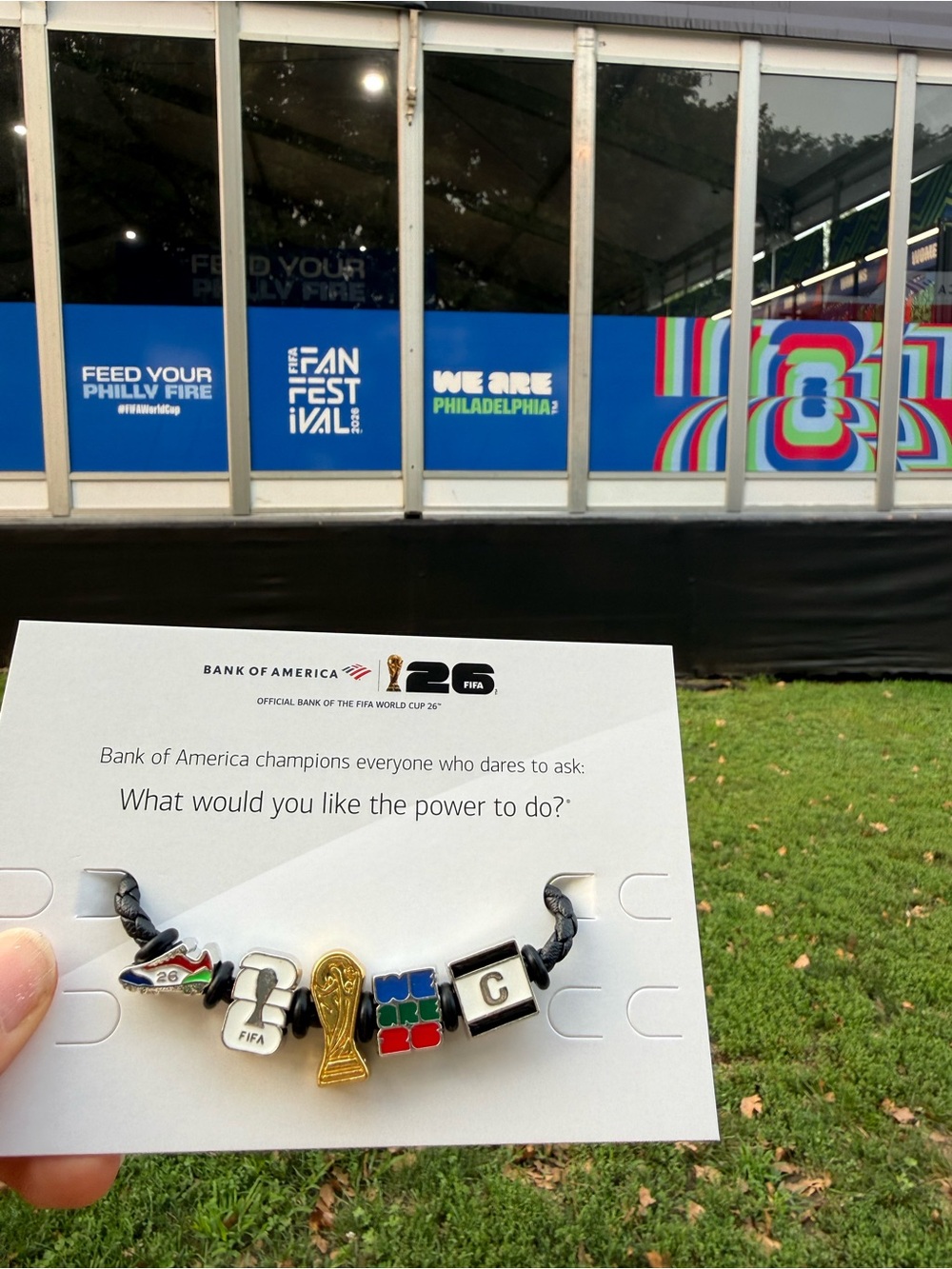 Official FIFA World Cup ‘26 Bank of America Fan Band Charm Bracelet